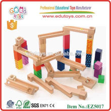 55 Pieces Wooden Marble Run Game